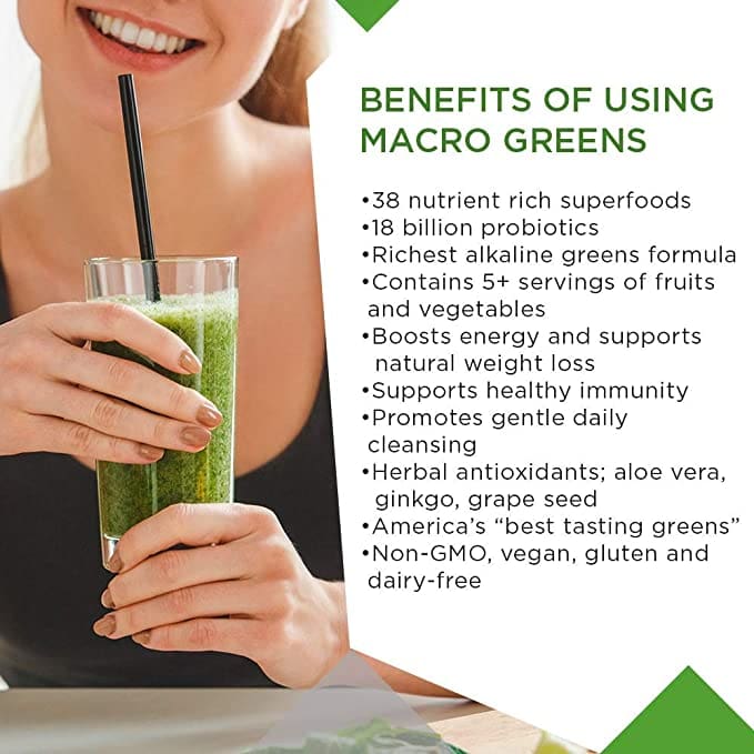 Macro Greens Single Serve Packet Box Macrolife Naturals