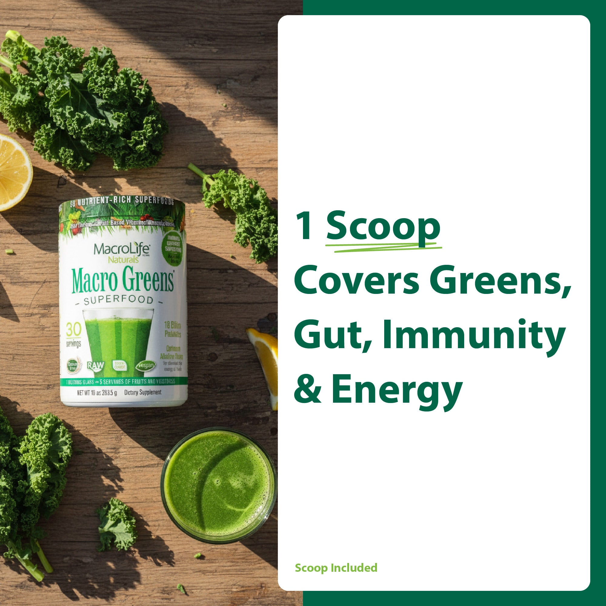 Macro Greens 30 Serving