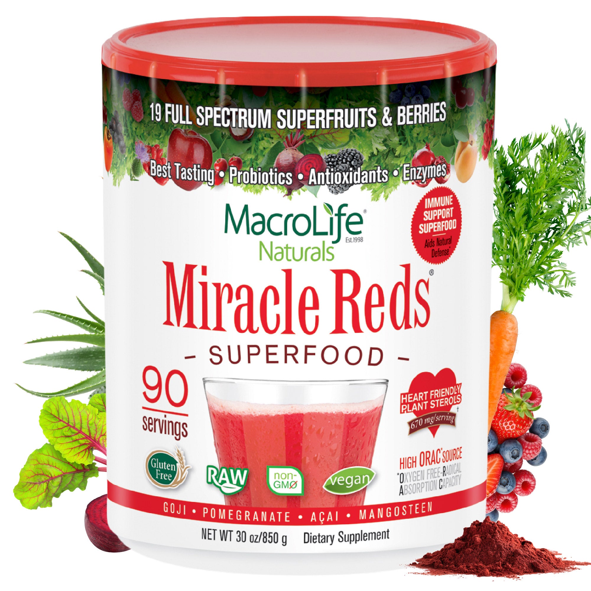 Miracle Reds 90 Servings