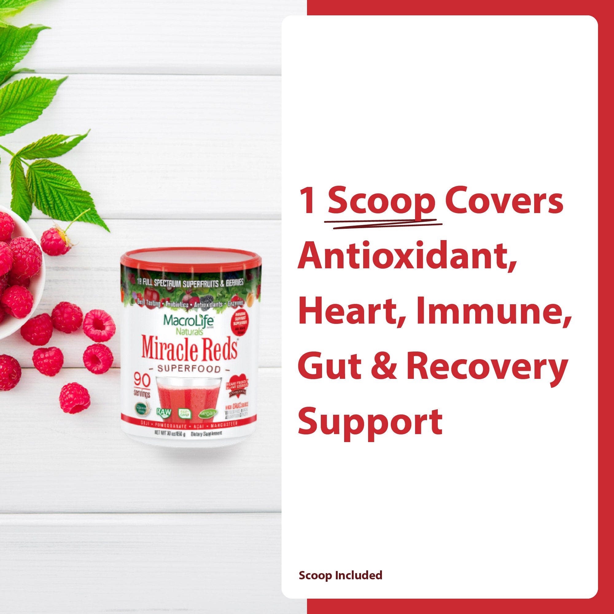 Miracle Reds 90 Servings