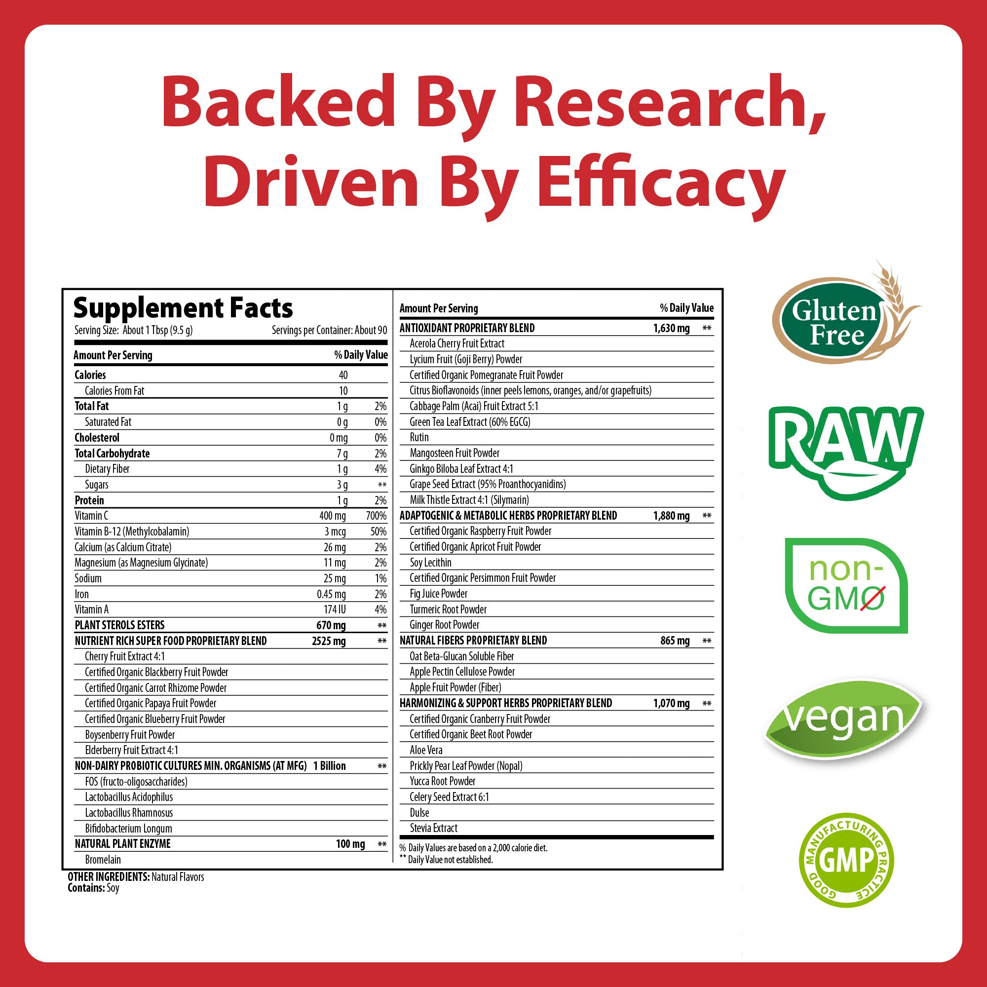 Miracle Reds 90 Servings