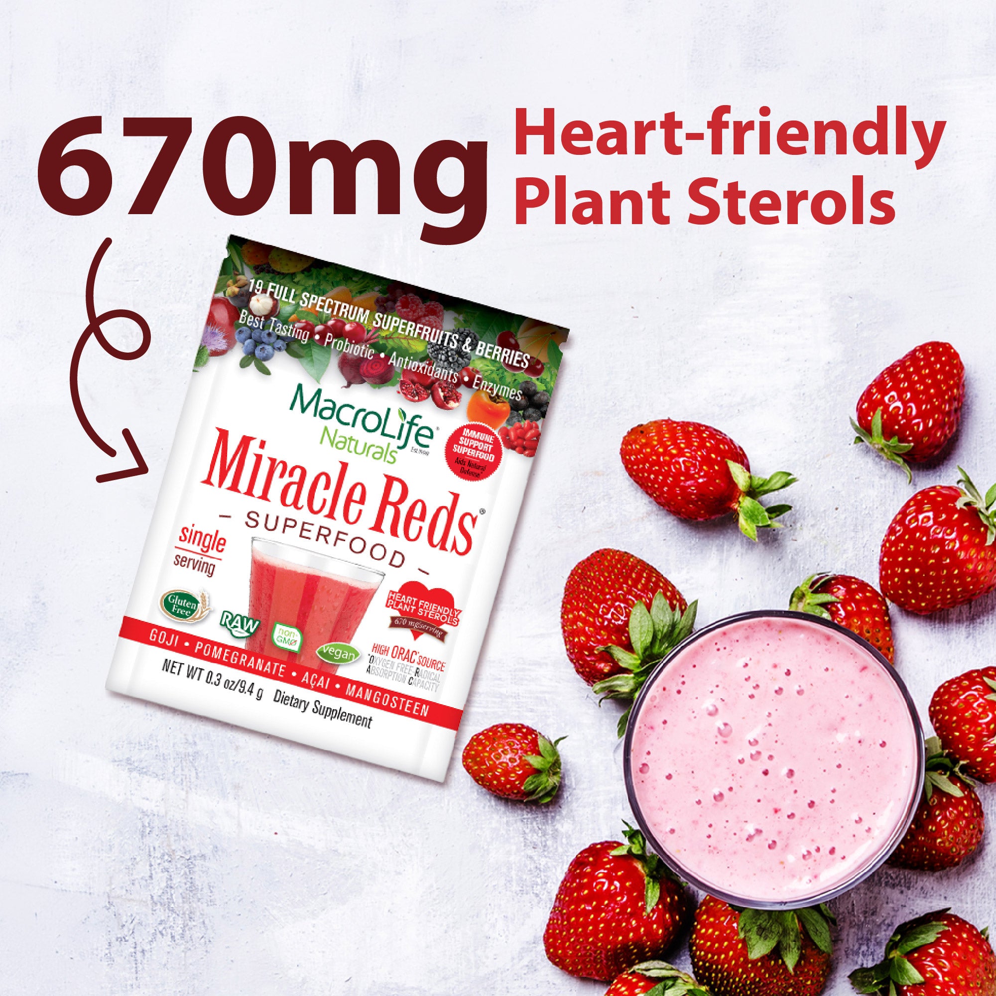Miracle Reds Travel 12 Packet Box